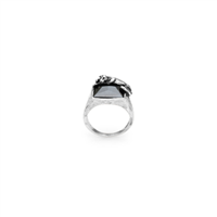 Ring Giovanni Raspini Man BLACK PANTHER in Silver Ematite 12378/20